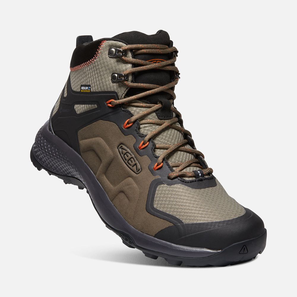 Keen Outdoor Bot Erkek Kahverengi/Siyah - Explore Waterproof - Türkiye MWXB75086